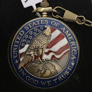 NEW Invicta Vintage Americana Pocket Watch - 47mm, Bronze #0832